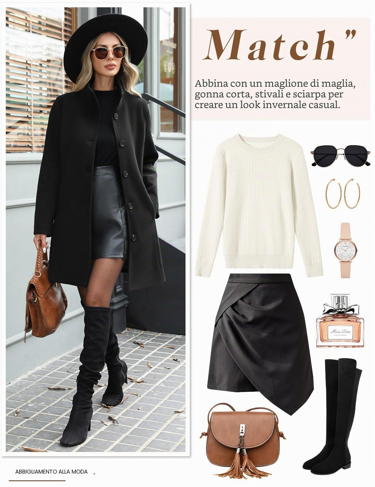 Cappotto Donna Invernale Elegante Lungo Cappotti Autunno Caldo Giacca Casual di Moda Giubbotto da Collo Trench Coat con Bottoni