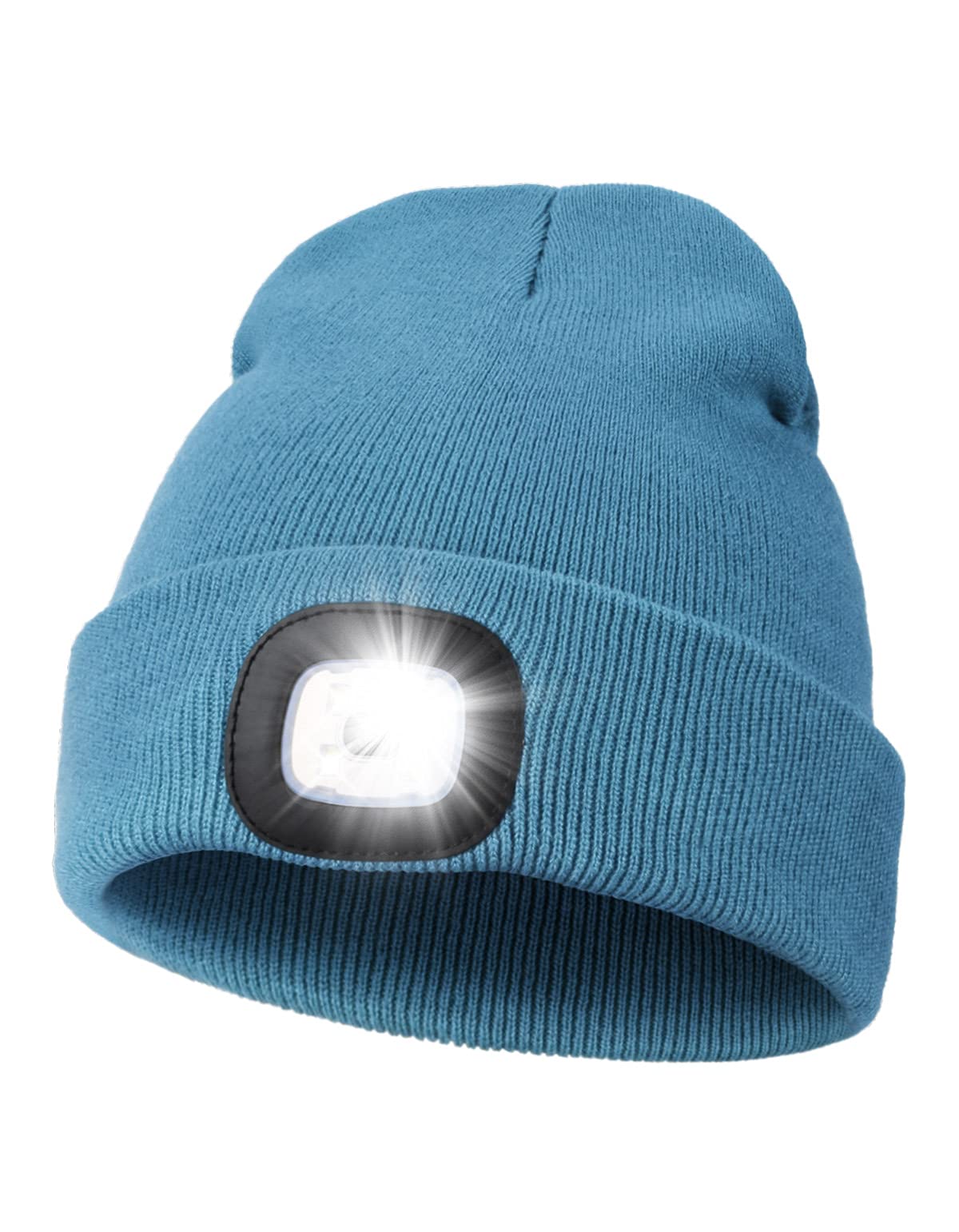 MELASA Unisex Beanie with The Light Hands Free Winter Beanie Gifts for Men