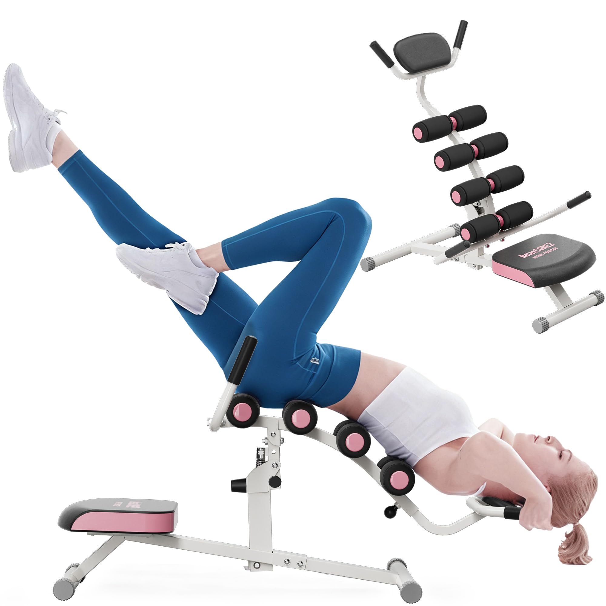 seanleecore Inversion Table - Relieve Back Pain, Improve Posture and Spinal Health, 300lbs Weight Capacity for Safe and Easy Inversion Therapy - Ideal for Home and Gym Use