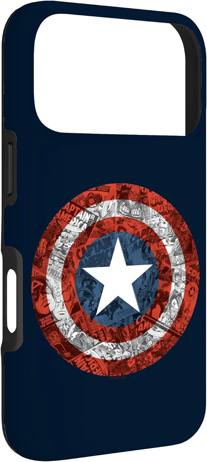 Marvel Captain America Comic Shield Case for iPhone 17 Pro