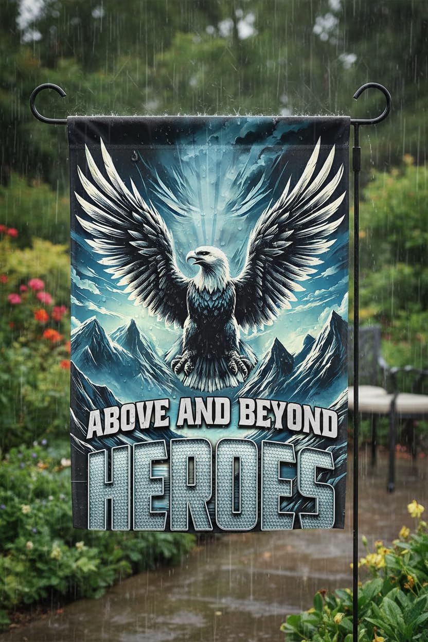 Air Force Garden Flag 12x18 Inch - Double-Sided Military Veteran Outdoor Decor with Bald Eagle Design - Patriotic Tribute for Army, Airmen & Heroes - Image 5