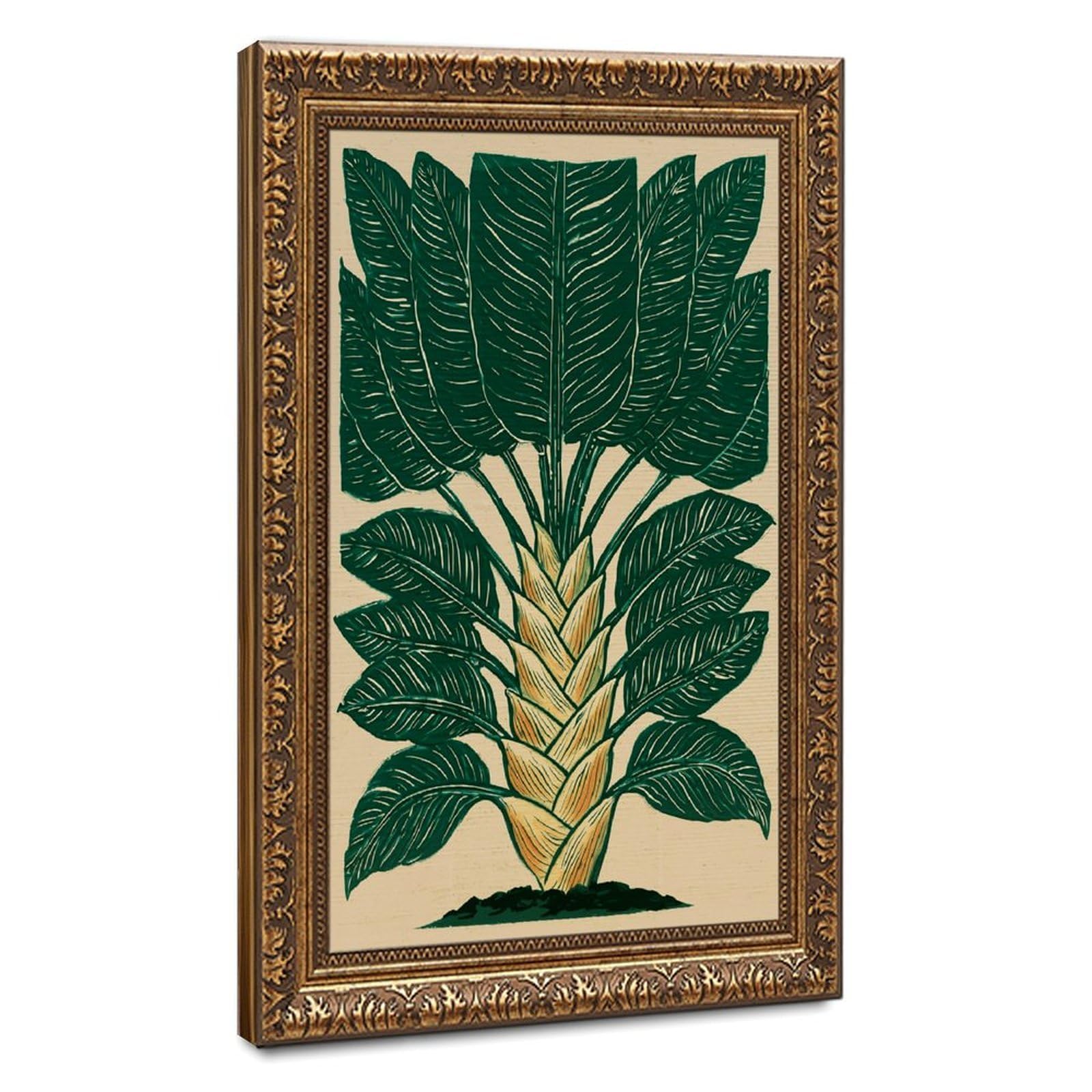 AYINUER Botanical Leaf Pattern Print Design Poster Canvas Poster for Dorm Room Decor Gift