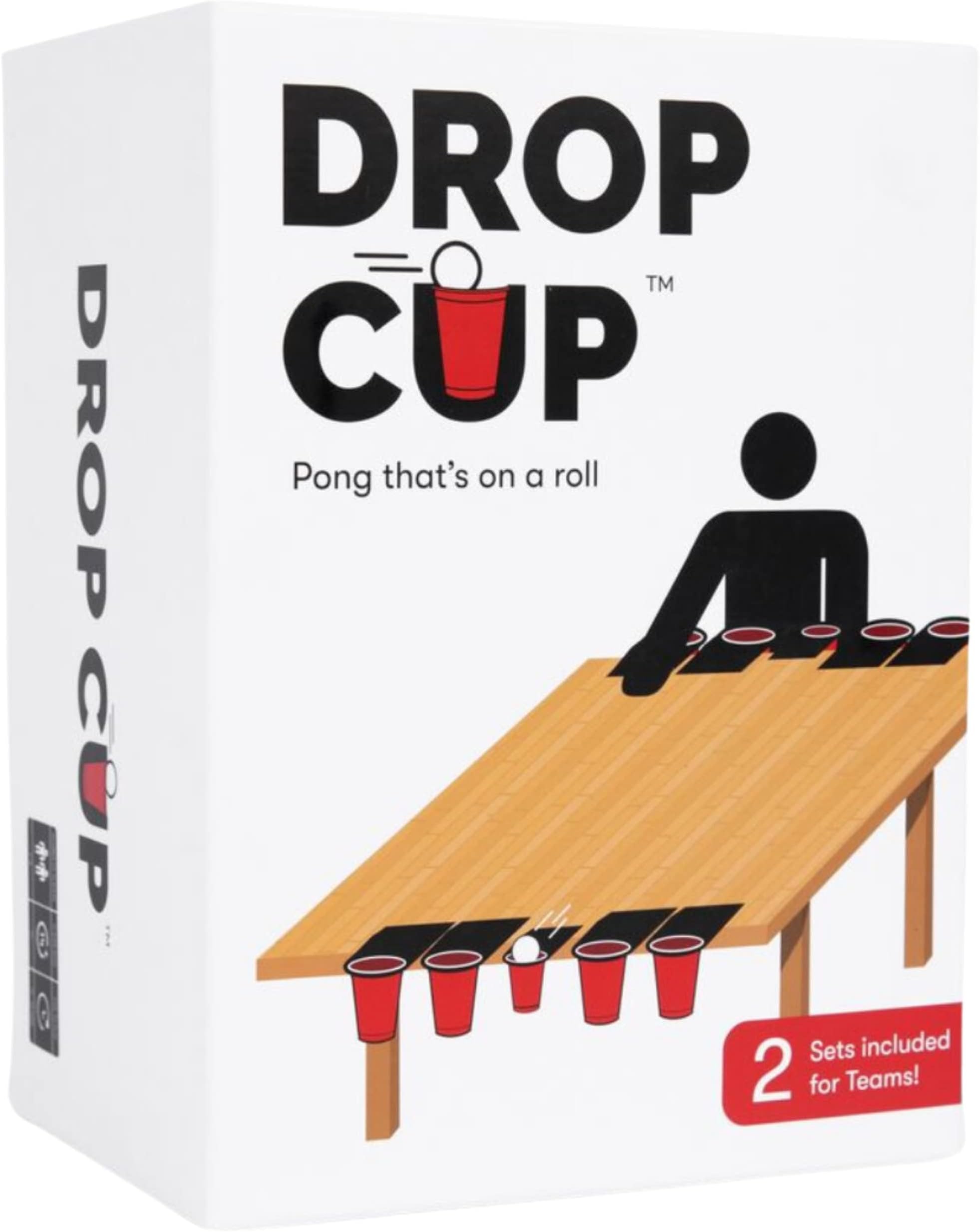Drop Cup Pong That's On A Roll - Family Friendly Party Game - Adult Party Game