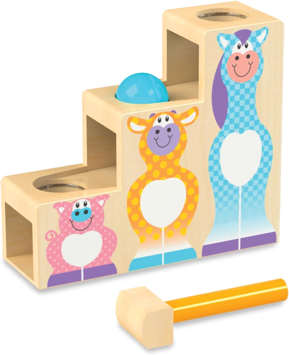 Melissa & Doug First Play Pound & Roll Stairs