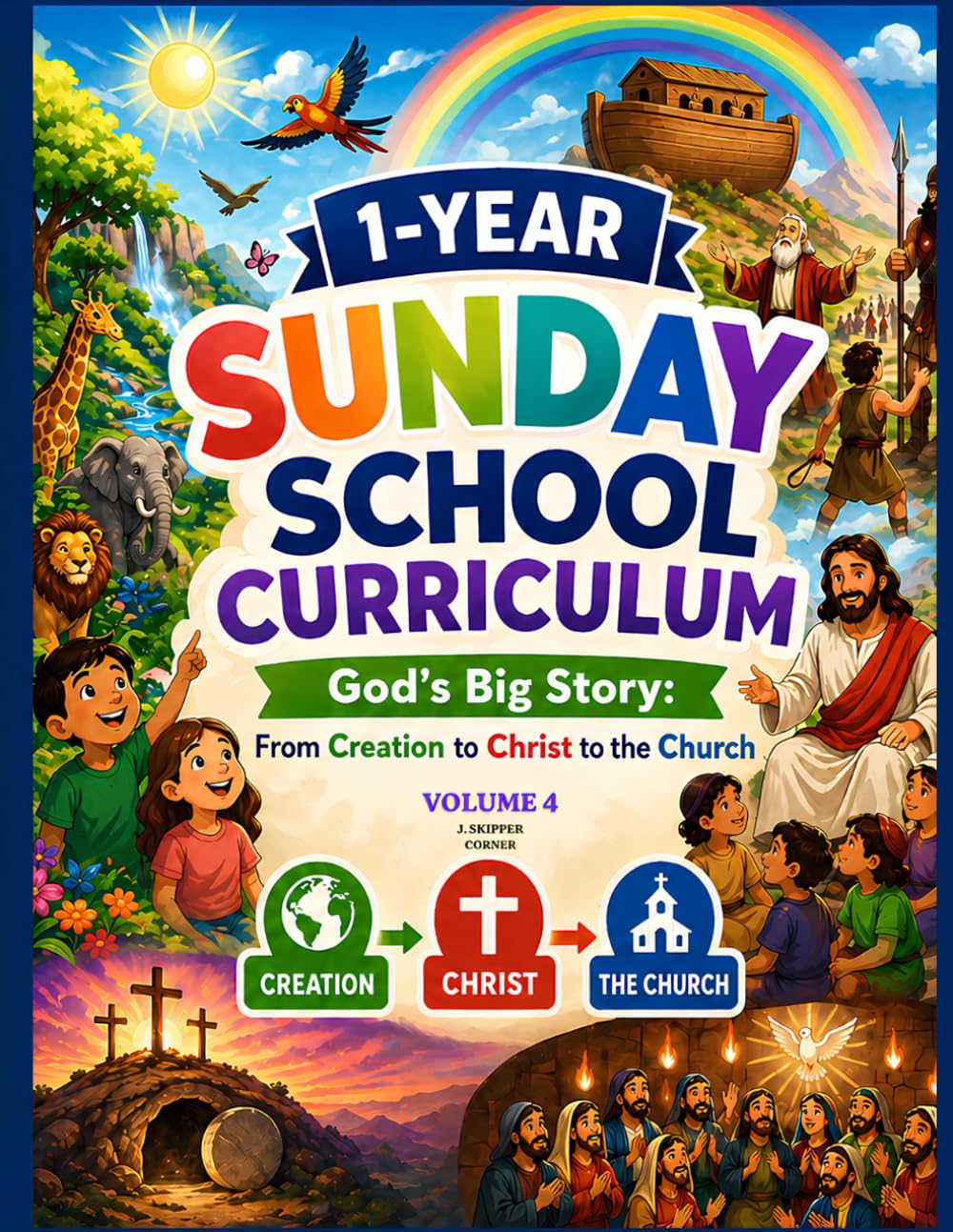 13-Week Sunday School Curriculum – Volume 4: Jesus & the Church: Complete Bible Lessons, Activities, Worksheets & Teacher’s Guide for Children Ages ... Builders Kids Ministry Curriculum Series)