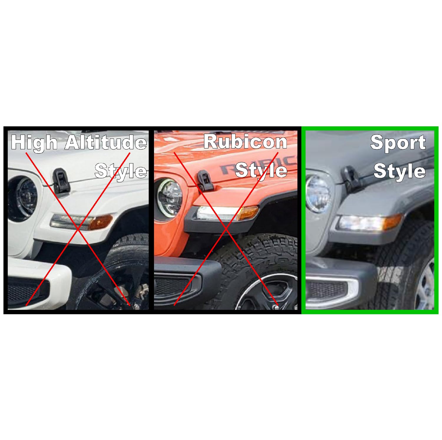 Capital PPF DIY Gladiator Wrangler Sport Front Fender Flare Edge Protection Kit - Clear 10 yr Paint Protection Film, Bonus Practice Piece - Fits Jeep 2019-Current JT JL JLU