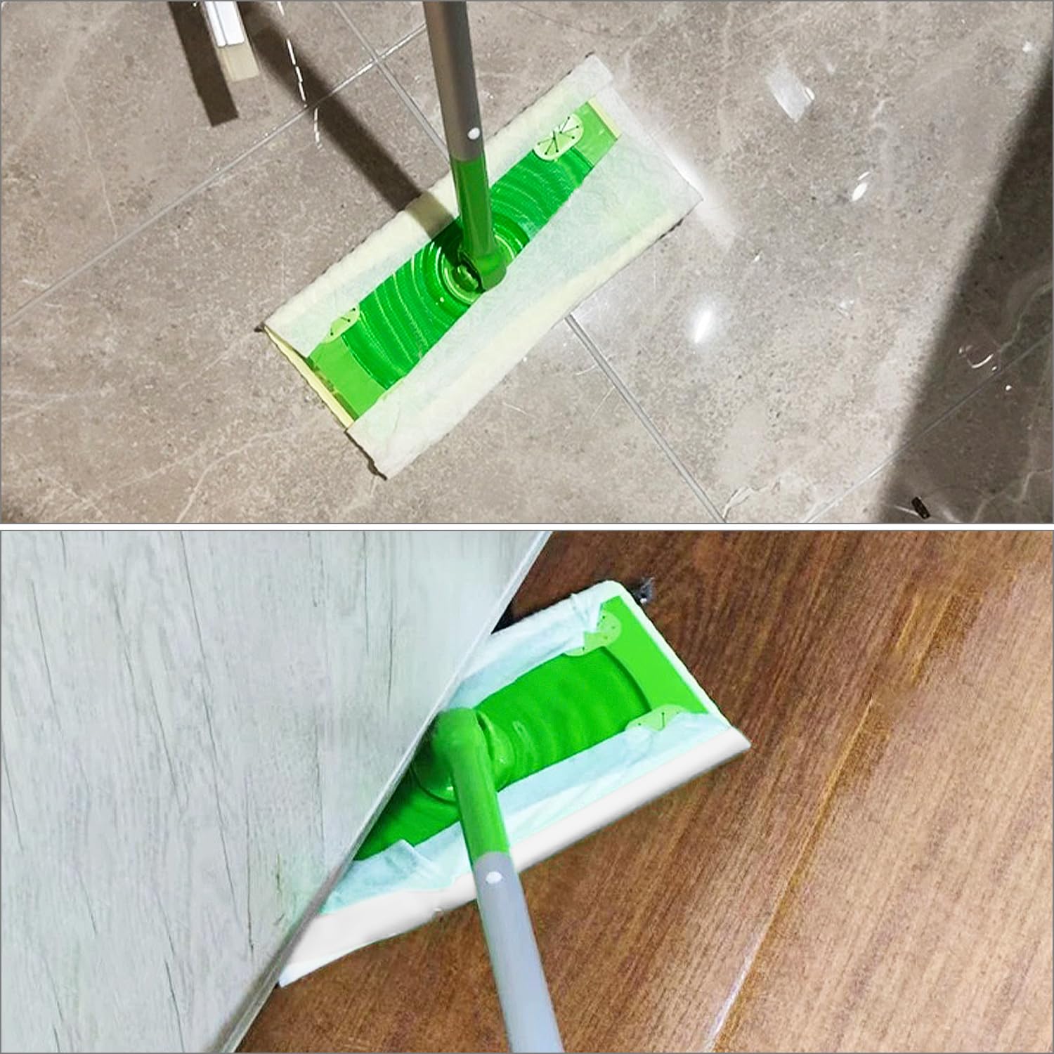 QWORK® 64 Unidades Recambio Almohadillas de Trapo de Barrido en Seco Compatibles con Swiffer Sweeper