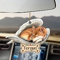 Vista 32 de Chihuahua Sleeping Angel - Adorno conmemorativo de acrílico 2D personalizado para perro, regalo para la pérdida de mascotas, regalo de simpatía