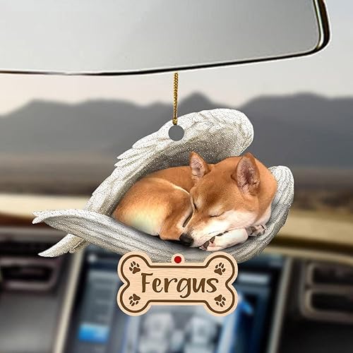 Miniatura 32 de Chihuahua Sleeping Angel - Adorno conmemorativo de acrílico 2D personalizado para perro, regalo para la pérdida de mascotas, regalo de simpatía