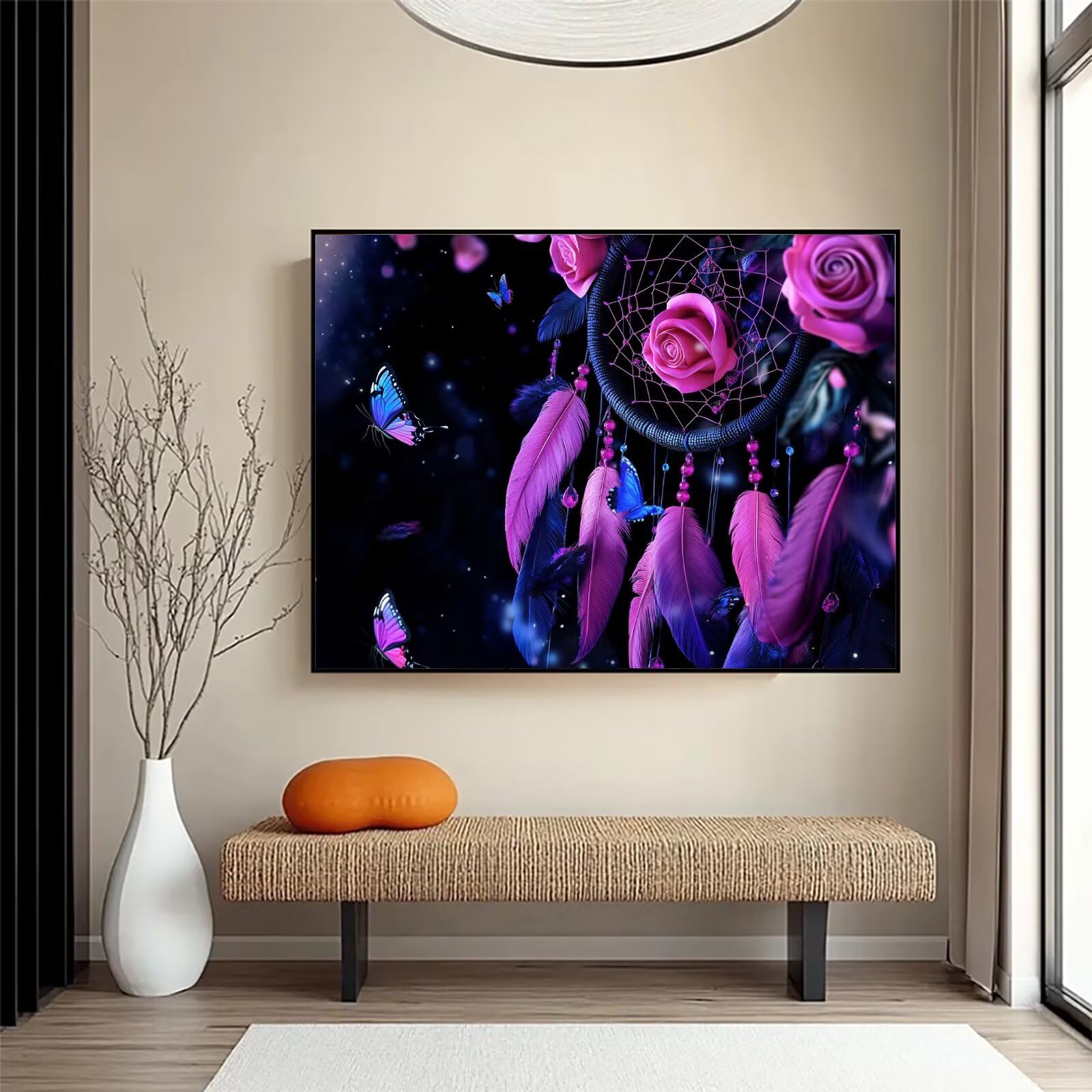 Diamond Painting Schmetterl, 5D Diamond Painting Erwachsene 70x90cm qw1-609