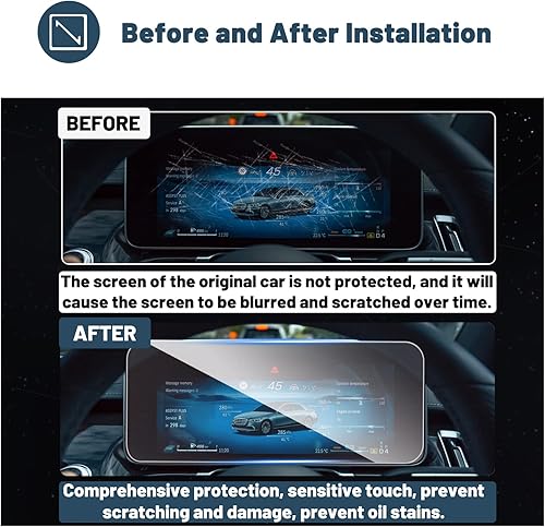 Vista 24 de GLS Maybach - Protector de pantalla para S500/S580e/S580/Maybach S580/S680, pantalla táctil de fila trasera, para Mercedes GLS SUV, accesorios 9HD