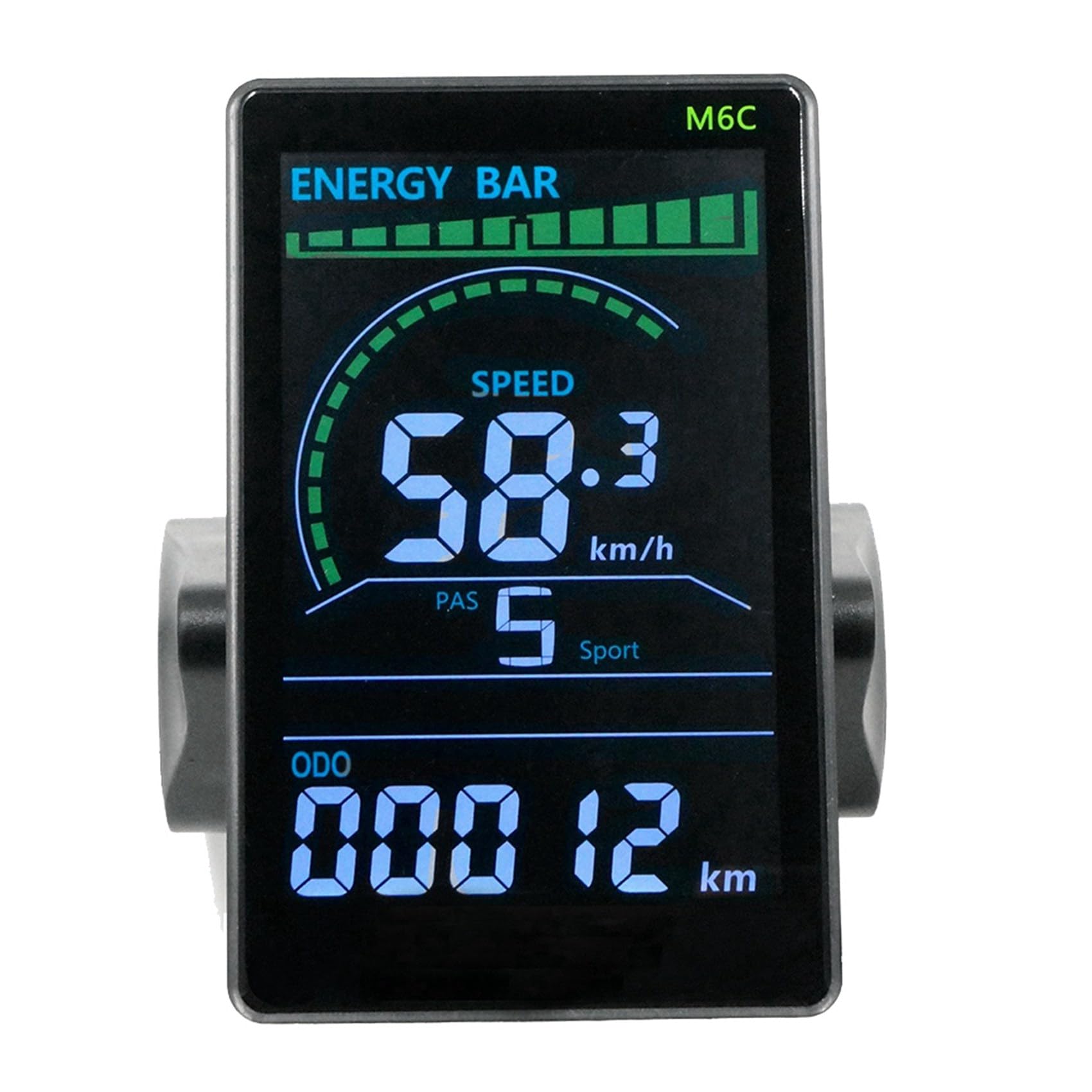 2X M6C Elektryczny Miernik Wyświetlacza LCD 24 V-60 V E Skuter Panel LCD Kolorowy Ekran z USB do Górskiego Roweru Elektrycznego (5PIN)