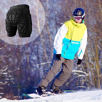 Cienfy 3D Hip Protection Eva Butt Pads Protective Padded Shorts Crash Pad Impact Gear for Skiing Skating Snowboarding Skateboarding