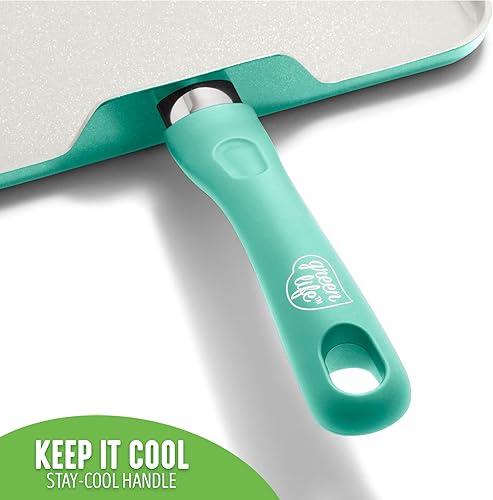 Vista 20 de GreenLife Soft Grip Diamond - Sartén antiadherente de cerámica saludable de 11 pulgadas, sin PFAS, apta para lavavajillas, color negro