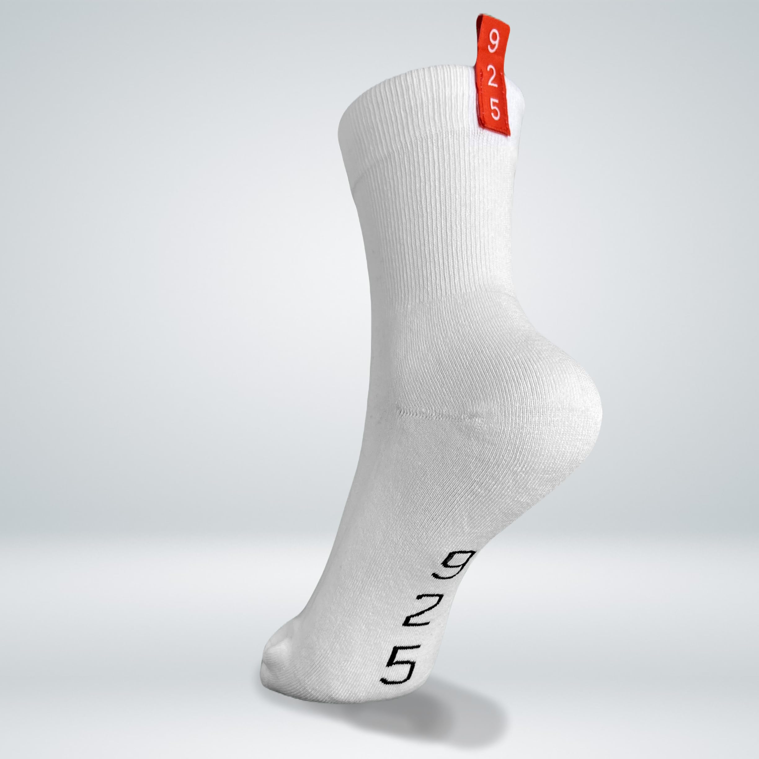 Calzini sportivi in cotone argentato, anti-odore, traspiranti, imbottiti, anti-vesciche, a compressione, per uomini e donne, taglie 3-7, 7-9,5, 7-12