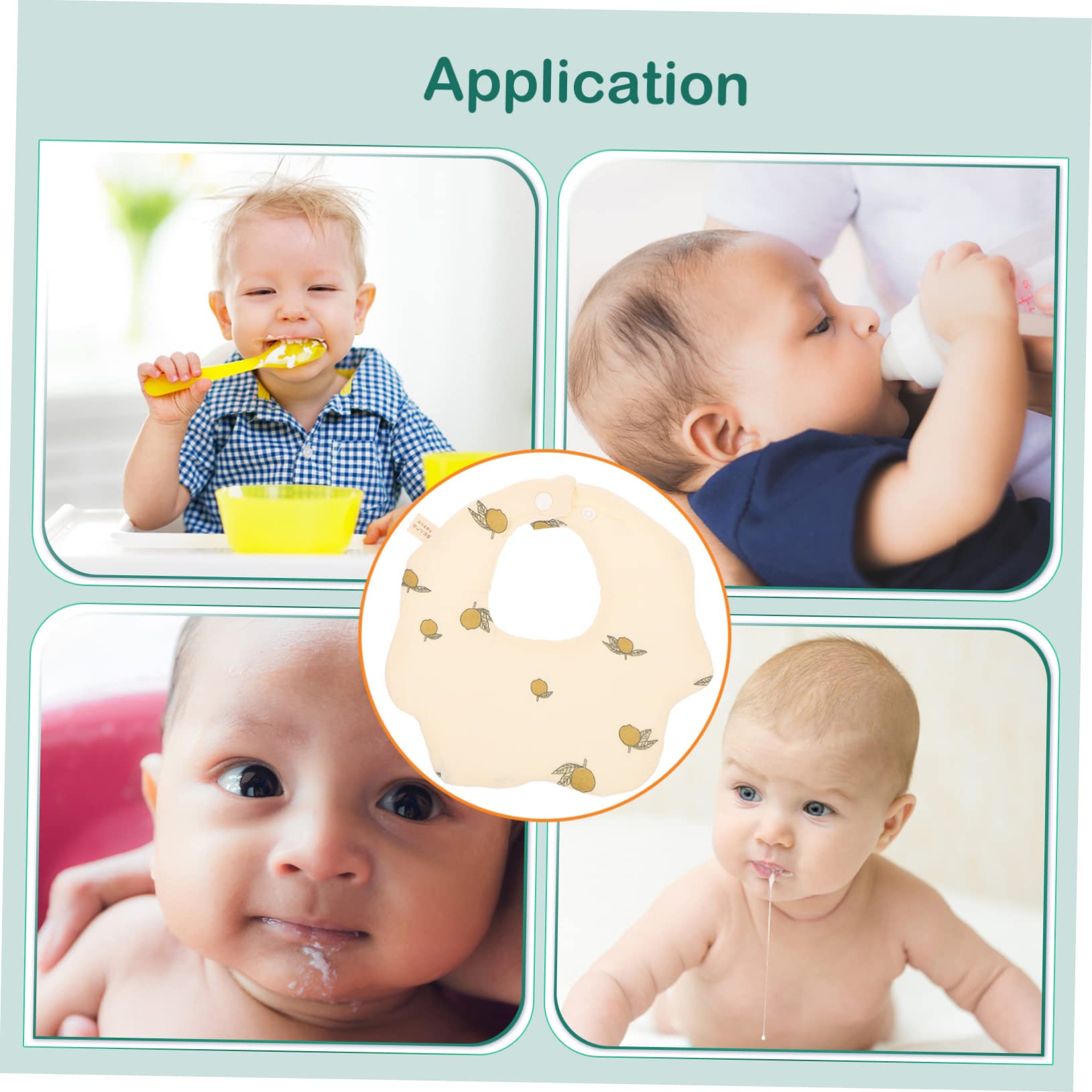ibasenice Baberos bibs babete bebé toalla bebe costume toallas recién nacidas para niño babero toallas eructar toallas de saliva babero para la dentición algodón