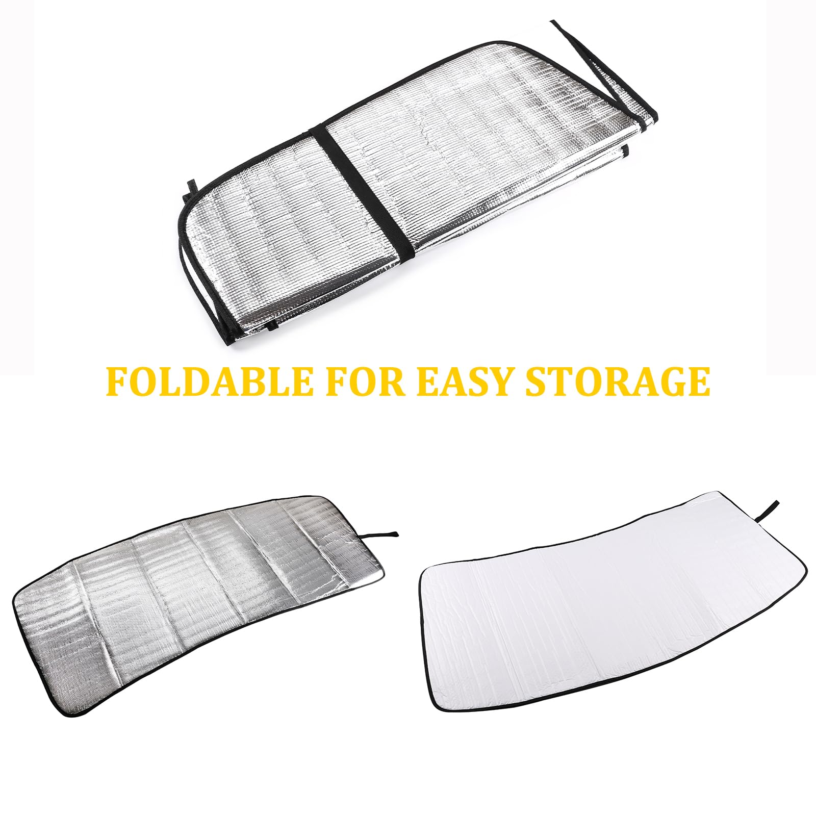Opvouwbare autovoorruit, zonwering, uv-reflector voor voor- en volledige ramen, LR Defender 90 110 2004-2022 (voor Defender 2004-2018