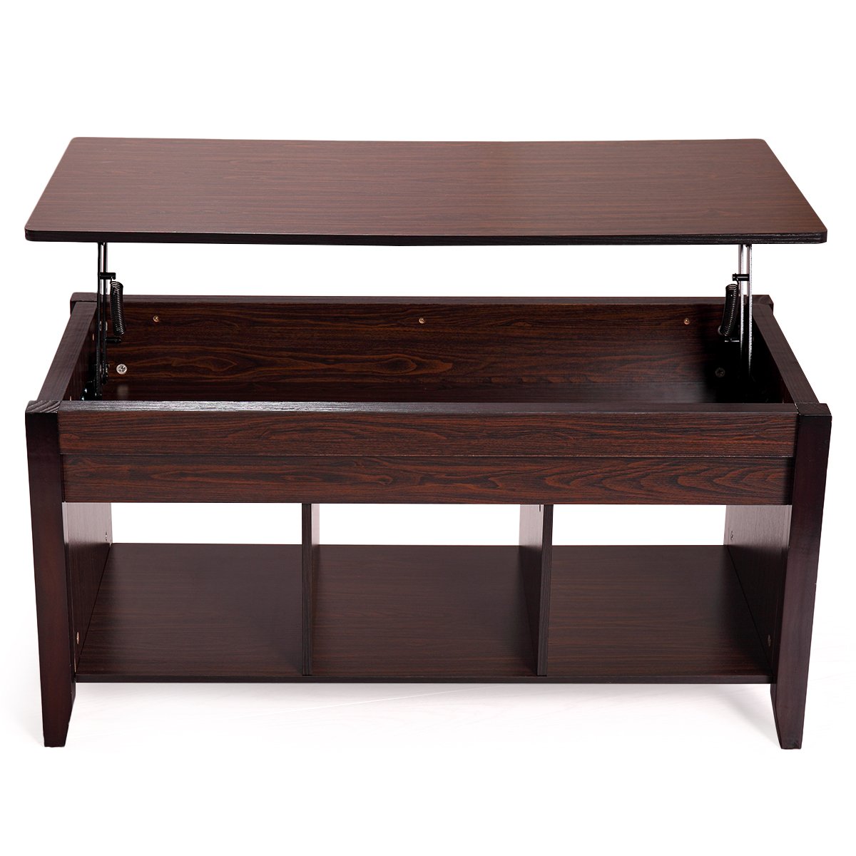 Modern Wood LiftTop Coffee Table, Living Room Office w/Hidden Storage