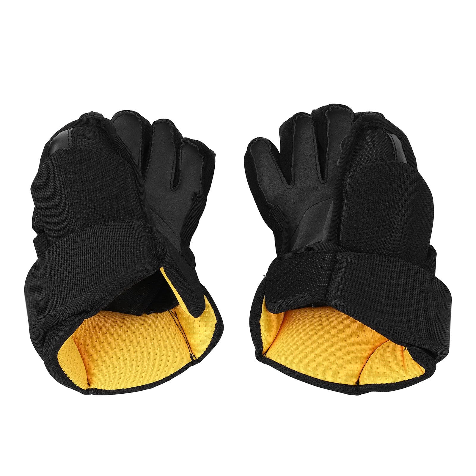 Guantes de Lacrosse, 1 par de Guantes de Hockey sobre Hielo, Guantes de Hockey Callejero, Transpirables, Protectores para los Dedos, Tela de Nailon Muy Ajustada, Guantes de