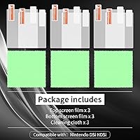 Vista 4 de OSTENT 3 x Ultra Clear Protector de Pantalla Protector de Pantalla LCD para Nintendo DSi NDSi