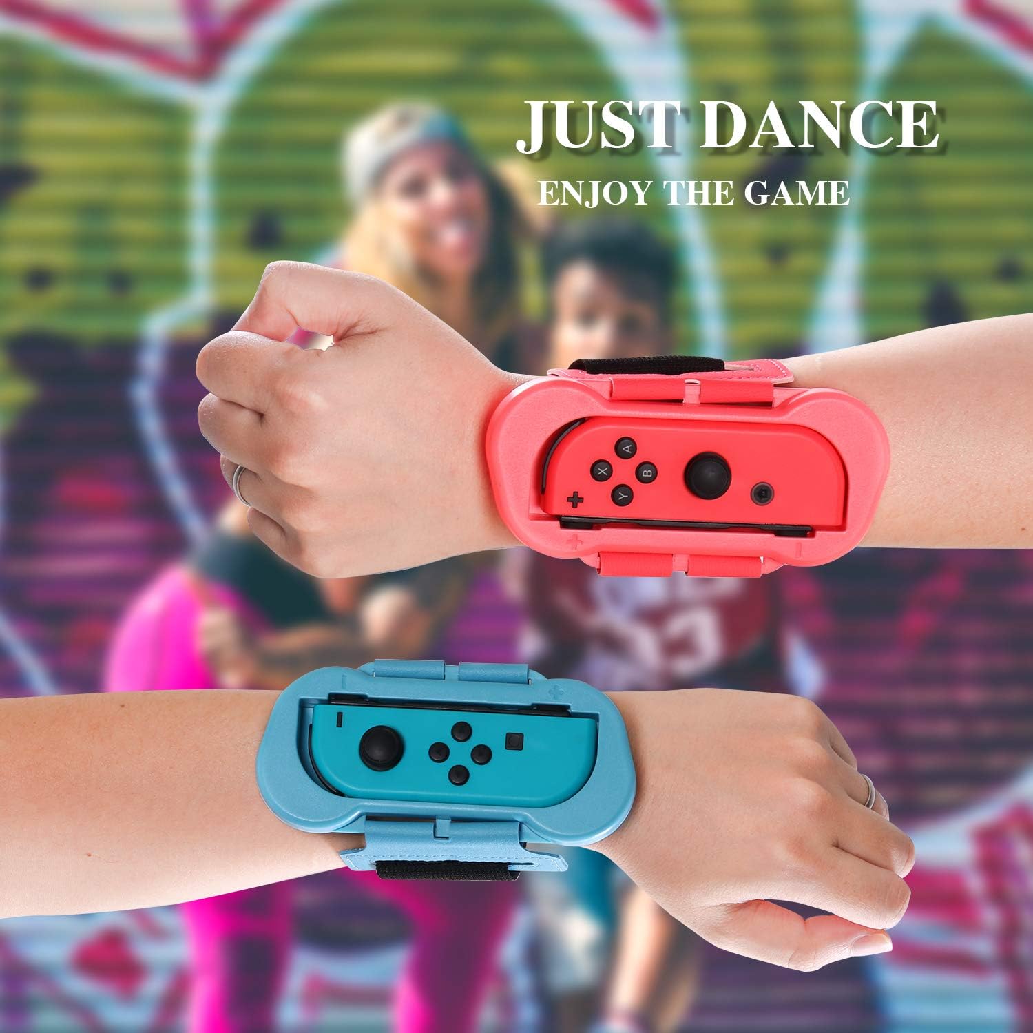 Switch Dance Wrist Bands, Switch Wrist Straps Compatible with Dance 2023 2022 2021 2020 and Nintendo Switch Sports Game - 2 Packs (Fit for 4.72-7.5 inches Wrist Circumference) - Blue and Red - Image 7
