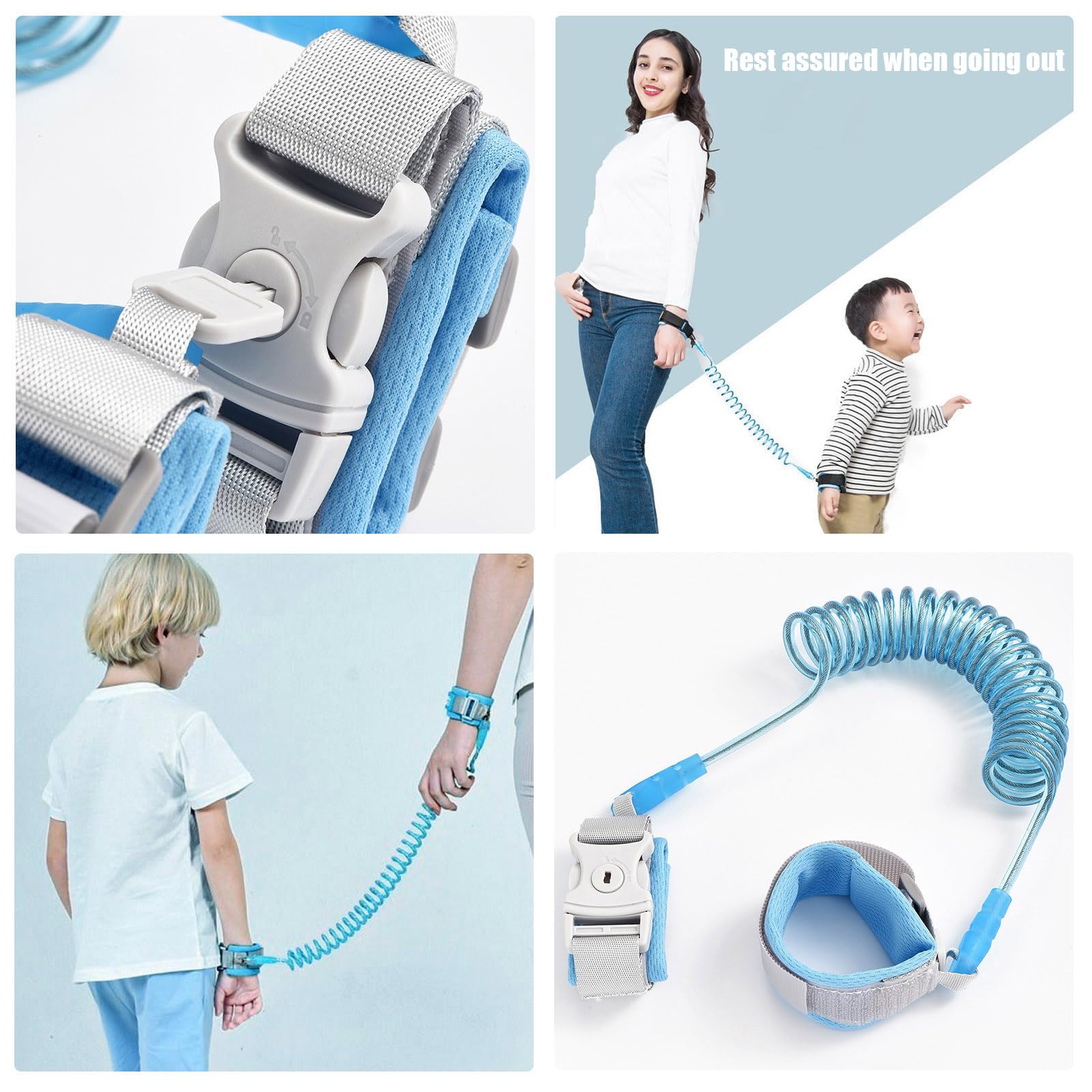 Guinzaglio di Sicurezza per Bambini Imbracatura Anti-Perda Blu