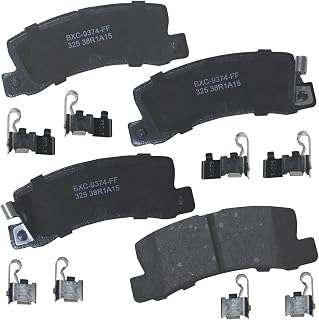 Bendix Premium SBC325 Ceramic Rear Brake Pads for Lexus ES250 1991-1990, ES300 1999-1992, RX300 2003-1999, Toyota Camry 1999-1988, Celica 1999-1986, Solara 2000-1999