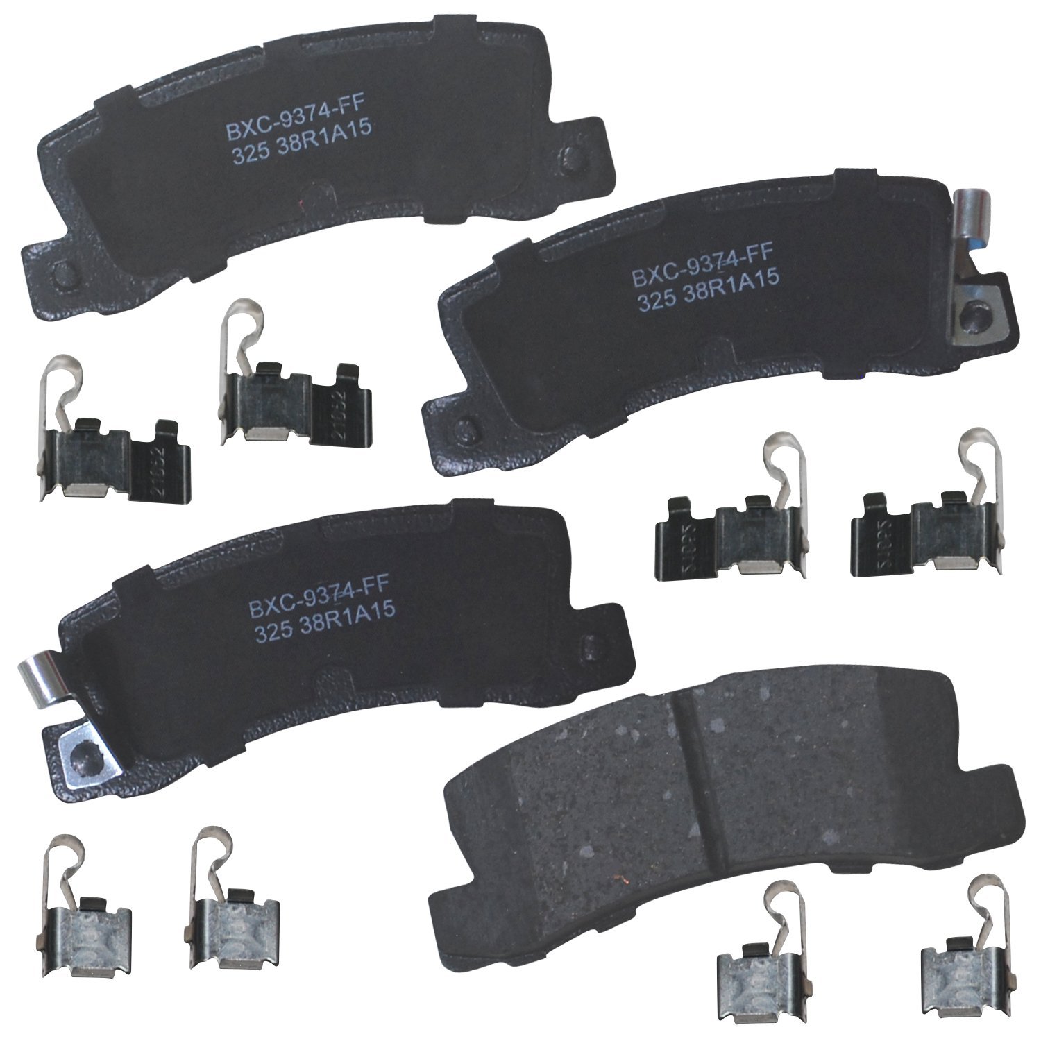 Bendix Premium SBC325 Ceramic Rear Brake Pads for Lexus ES250 1991-1990, ES300 1999-1992, RX300 2003-1999, Toyota Camry 1999-1988, Celica 1999-1986, Solara 2000-1999