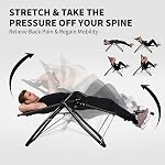 leikefitness Machine à abdominaux (Entraîneur de redressement assis), Chaise de gym à domicile 2-en-1 / Chaise d'inversion, Équipement d'exercice pour abdominaux, Entraînement du tronc, Étirement pour soulagement du dos et rebond automatique, Équipement de fitness à domicile pliable