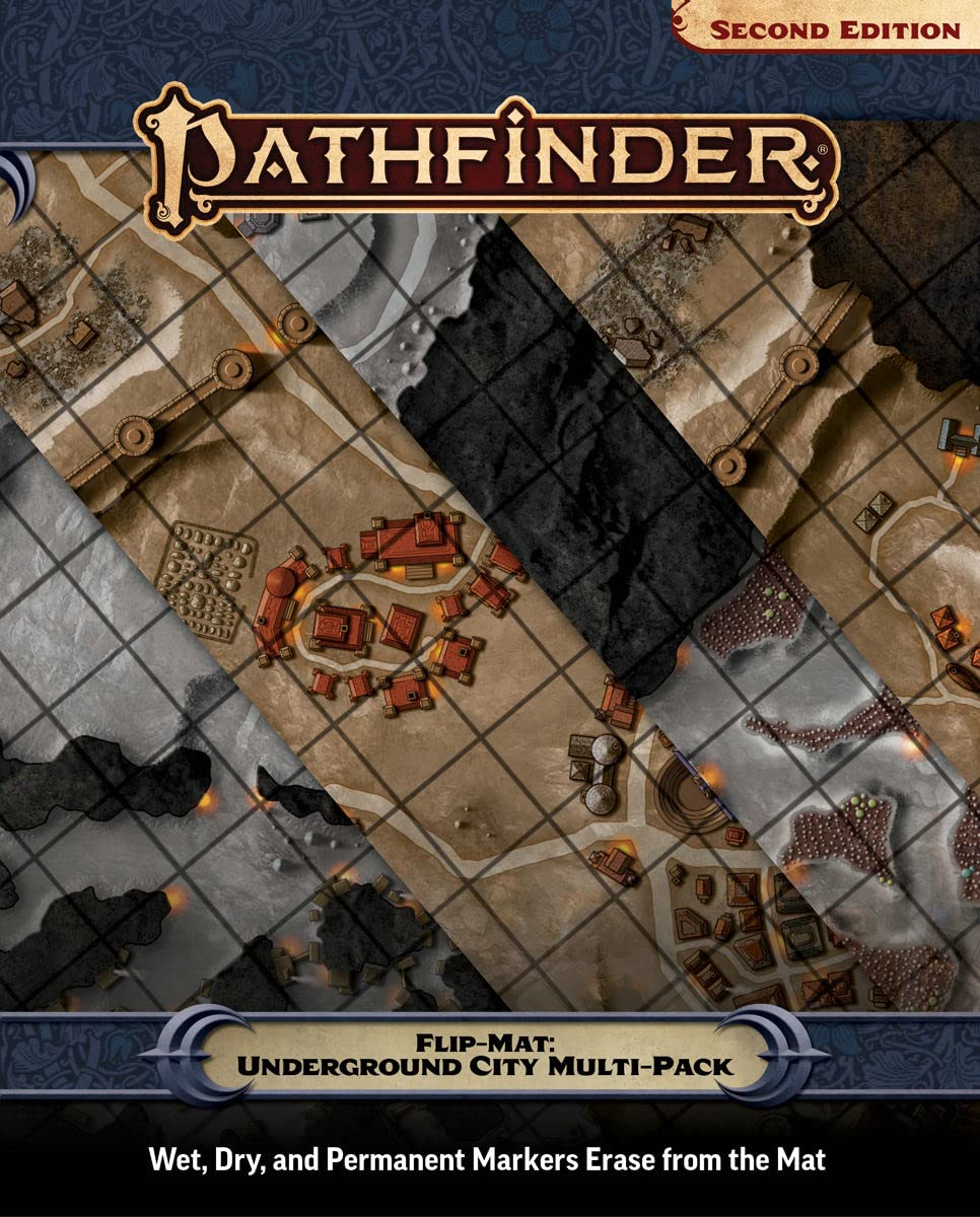 PATHFINDER FLIP MAT UNDERGROUND CITY MUL: Underground City Multi-pack