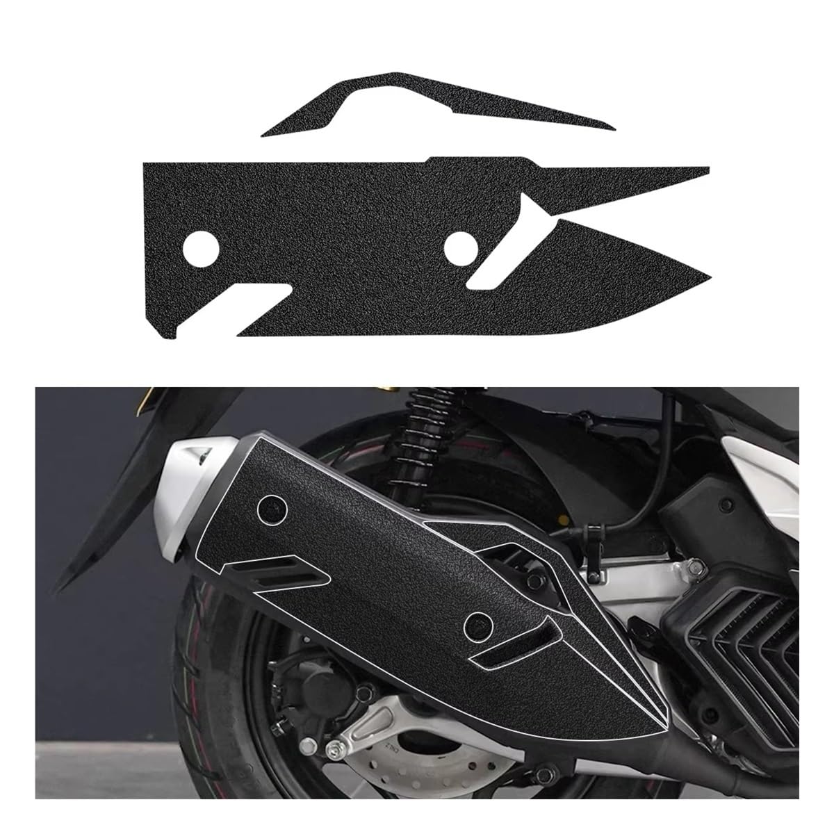 Motorcycle Frosted Fuel Tank Stickers Moto Scooter Exhaust Decals Accessories for PCX160 for PCX 160 2025 Stickers(Color3)