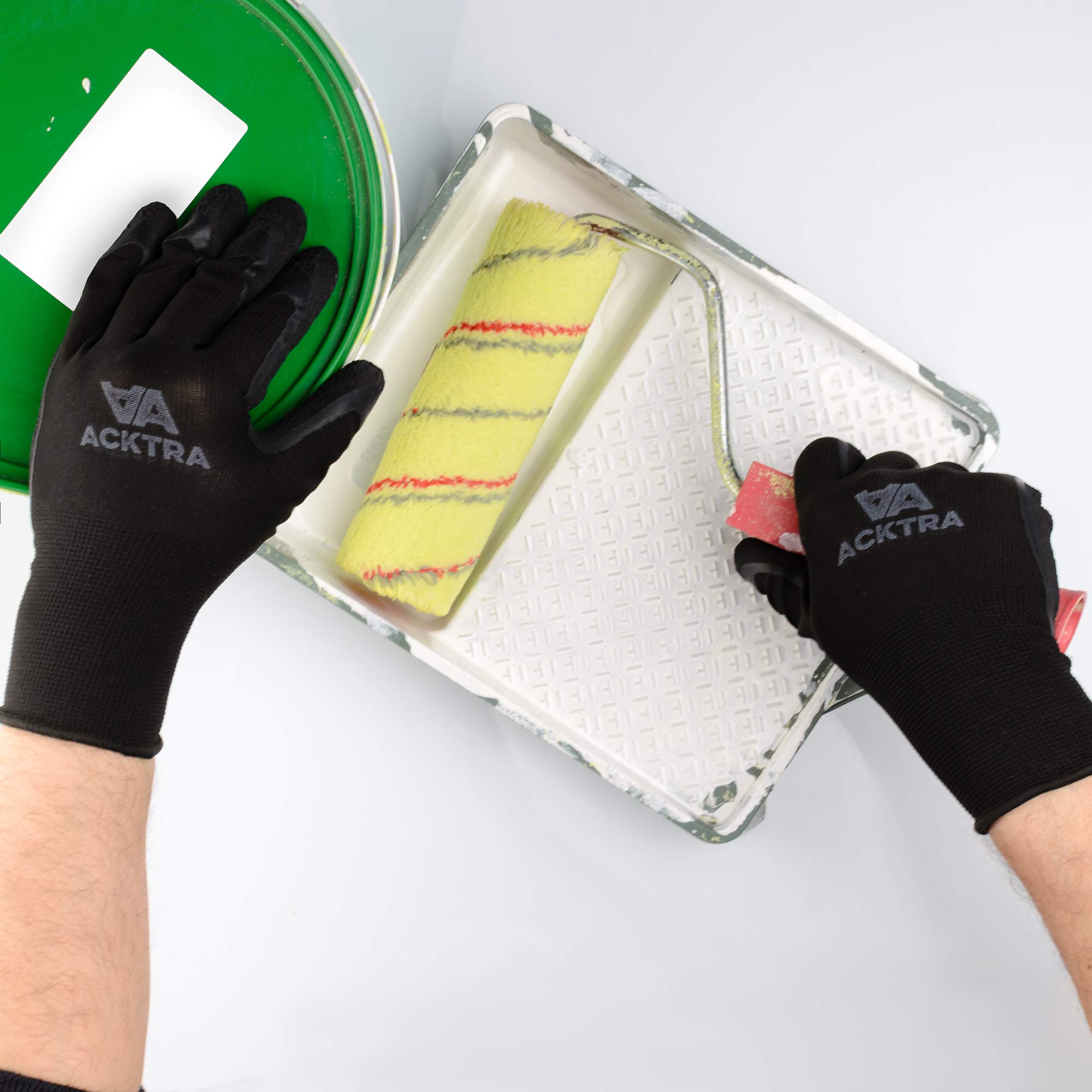 2 Paires-Gants De Travail Antistatiques Tricotés En Nylon, Outils De