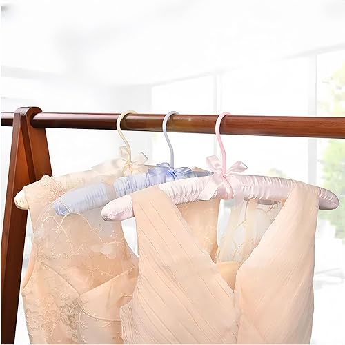Miniatura 5 de Fazanwey Perchas acolchadas para ropa, perchas de satén, perchas acolchadas para mujer, suéteres (5 unidades)
