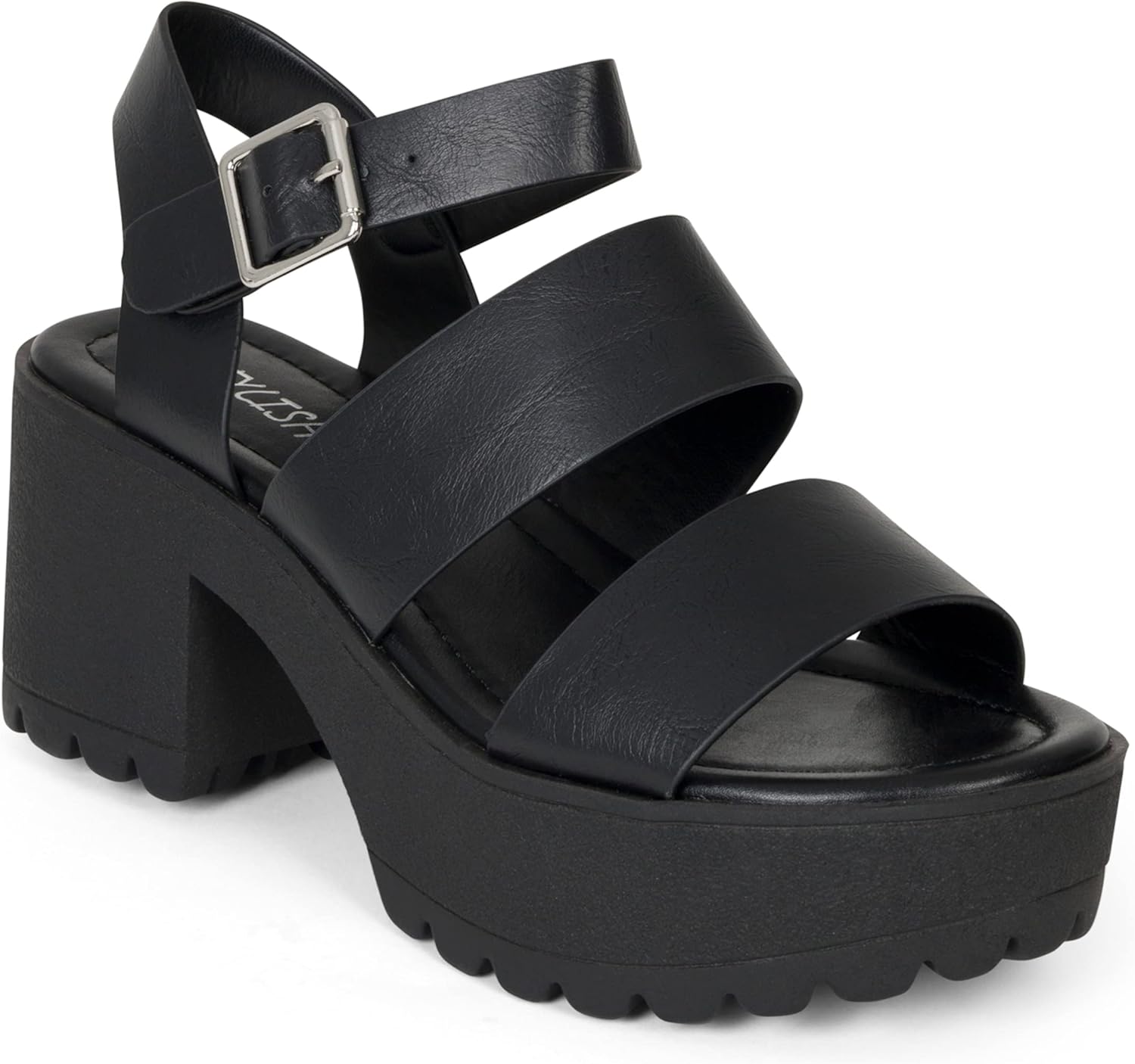 STYLISH S MARIA ~ Womens Platform Sandals Chunky Heel Open Toe Ankle Strap Dress Casual Shoes - Image 3