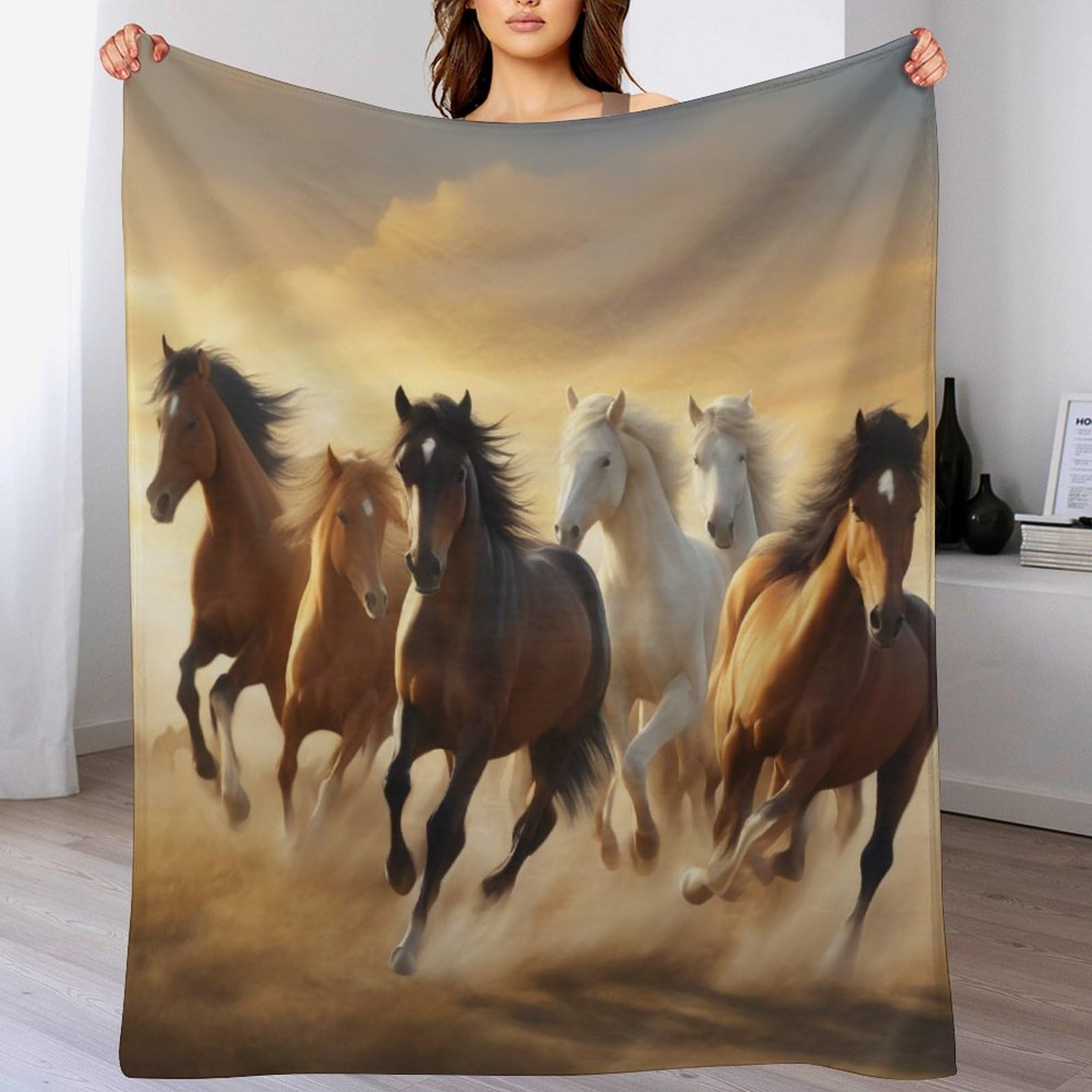 Couverture moelleuse cheval un cadeau idéal pour enfants et adultes