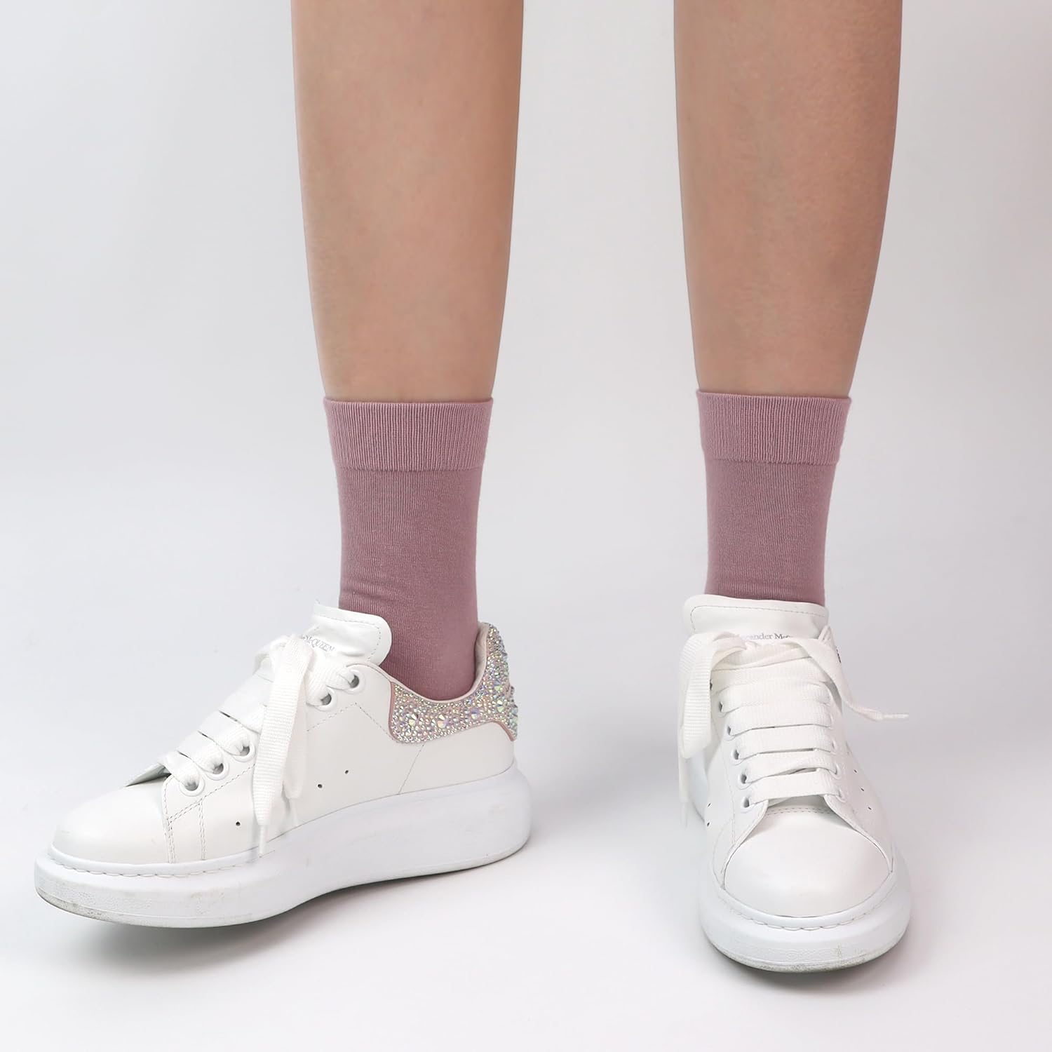 SERISIMPLE Viscose Bamboo Kids Crew Socks School Anti Odor Socks for Boys Girls Uniform Light Weight Flat Seam Socks 5 Pairs - Image 3