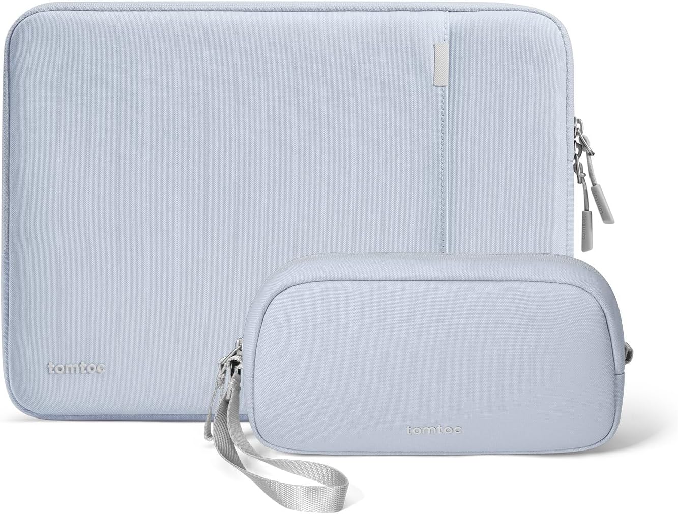 tomtoc 13.5-14.4 Inch Laptop Sleeve & Tech Organizer Bundle – 360° Protective Water-Resistant Sleeve for Surface Laptop Studio & Surface Book + Electronics Accessory Pouch for Cables & Charger