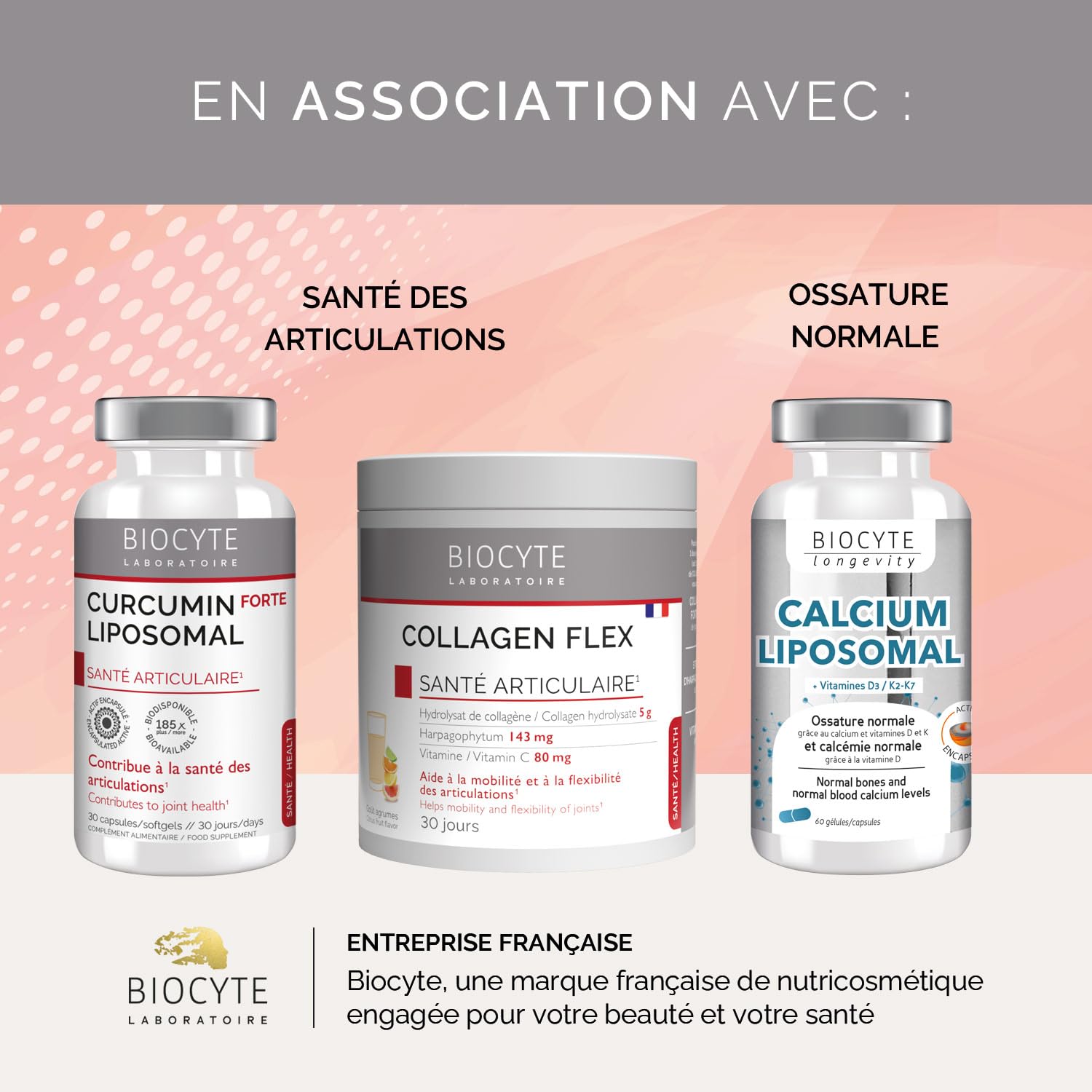 BIOCYTE Oméga 3 Krill - Vision & Fonction Cardiaque Normale - Huile de Krill, Riche En Omega 3 - Programme de 3 Mois