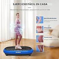 Vista 4 de EILISON FITABS 3D Vibration Plate Exercise Machine with Seat - Ocsillation, Pulsation + Vibration Platform, Push Up Vibration Machine for