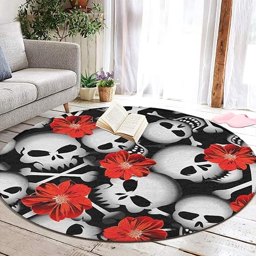 Miniatura 5 de Alfombra redonda grande, alfombra decorativa para silla de oficina para alfombras y suelos de madera, alfombra de piso de alta calidad compatible