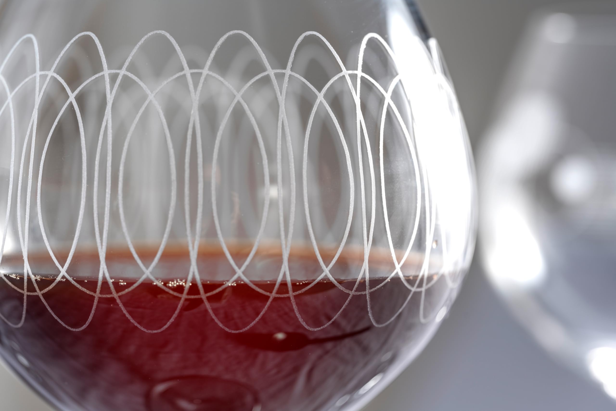 Leonardo Casella 061800 Lot de 6 verres à vin rouge, calices à bourgogne avec motifs, passent au lave-vaisselle, résistant aux chocs, 630 ml