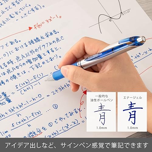 Miniatura 2 de Pentel BL80-C 1.0 Bolígrafo de gel azul tinta EnerGel 10 bolígrafos