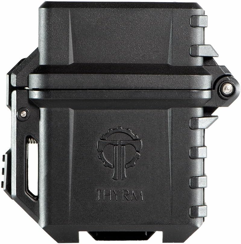 Thyrm PyroVault Lighter Armor v1.0, Compatible with Zippo Classic Fluid Inserts (Black) for Protection, Less Evaporation, and Retention (Pocket Clip), Made in USA