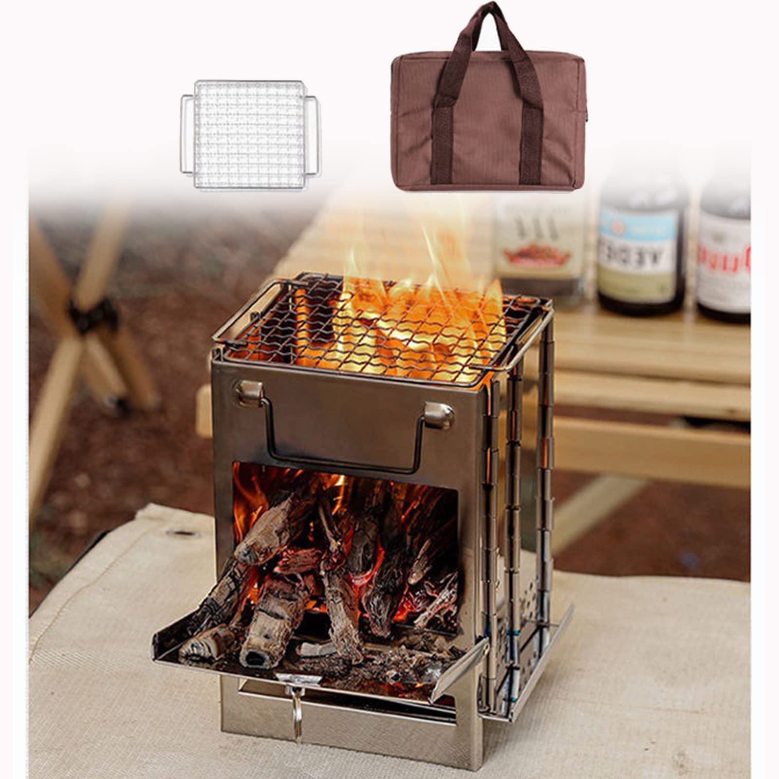 Amazon.co.jp: 薪ストーブ ボックス ストーブ 焚火台 キャンプ