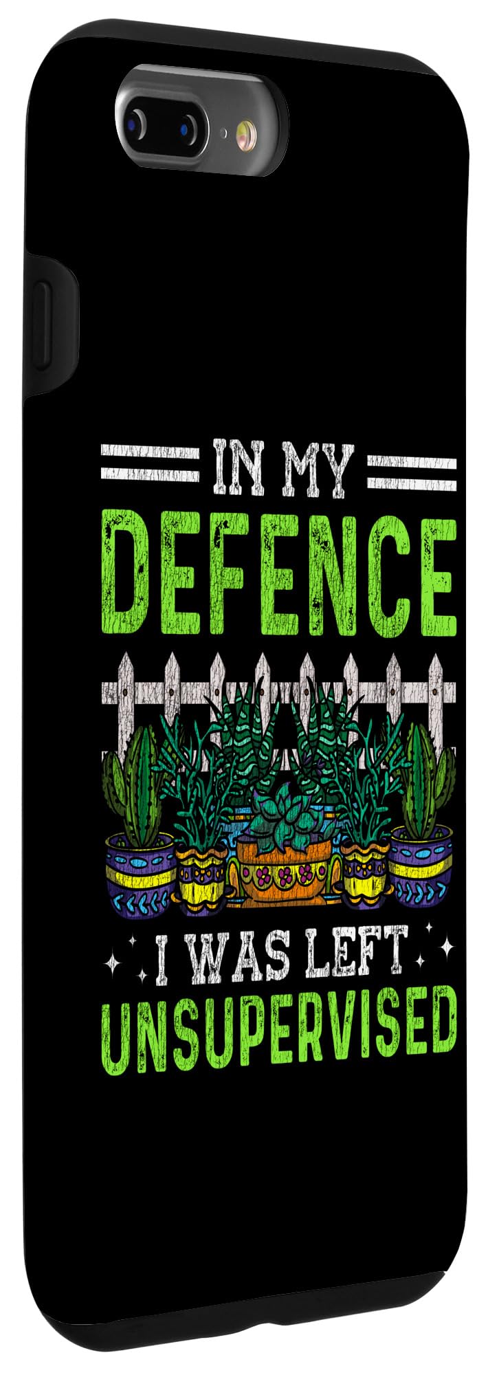 iPhone 7 Plus/8 Plus Gardening Potted Plant Cactus Succulent In My Defence I Was Case - Image 3