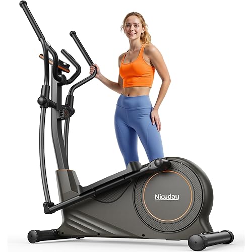 Niceday Elliptical Exercise Machine, Elliptcal Machine for Home, 15.5IN&16IN&20IN Stride Elliptical Machine, 500LBS Loading Capacity, Elliptcal Training Machine with 16 Level Resistance