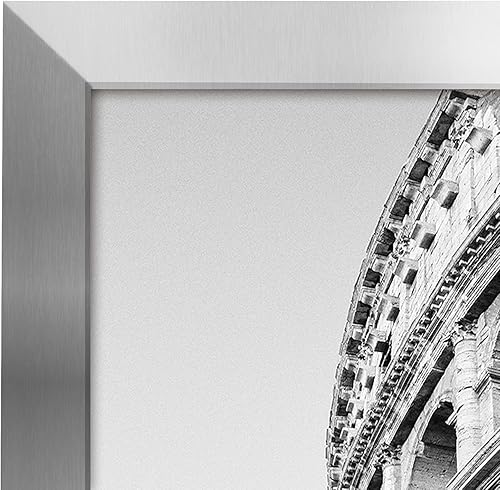 Vista 697 de Americanflat - Marco para póster de 71 x 74 cm con plexiglás pulido, portarretratos negro de madera industrializada, Epic Collection, marco ancho