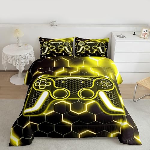 Miniatura 8 de Erosebridal Edredón de plumón con estampado de leopardo, juego de edredón de piel de guepardo para niños, adolescentes, decoración de dormitorio,