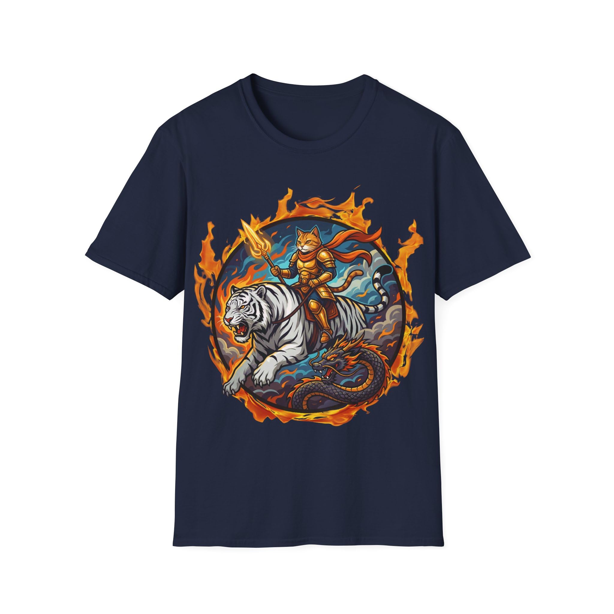 T-shirt chat guerrier et tigre, le vêtement qui célèbre votre amour des animaux