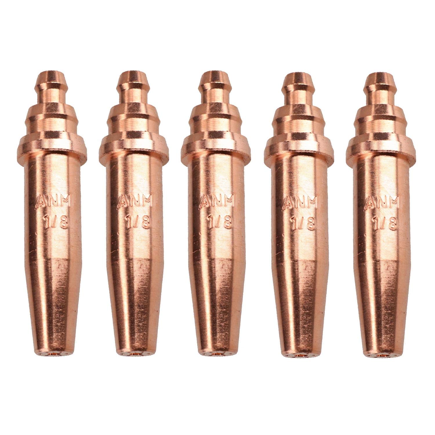 ANM Oxy Acetylene Gas Cutting Nozzle Tip Standard Length 1/8" 190-300mm 5pk